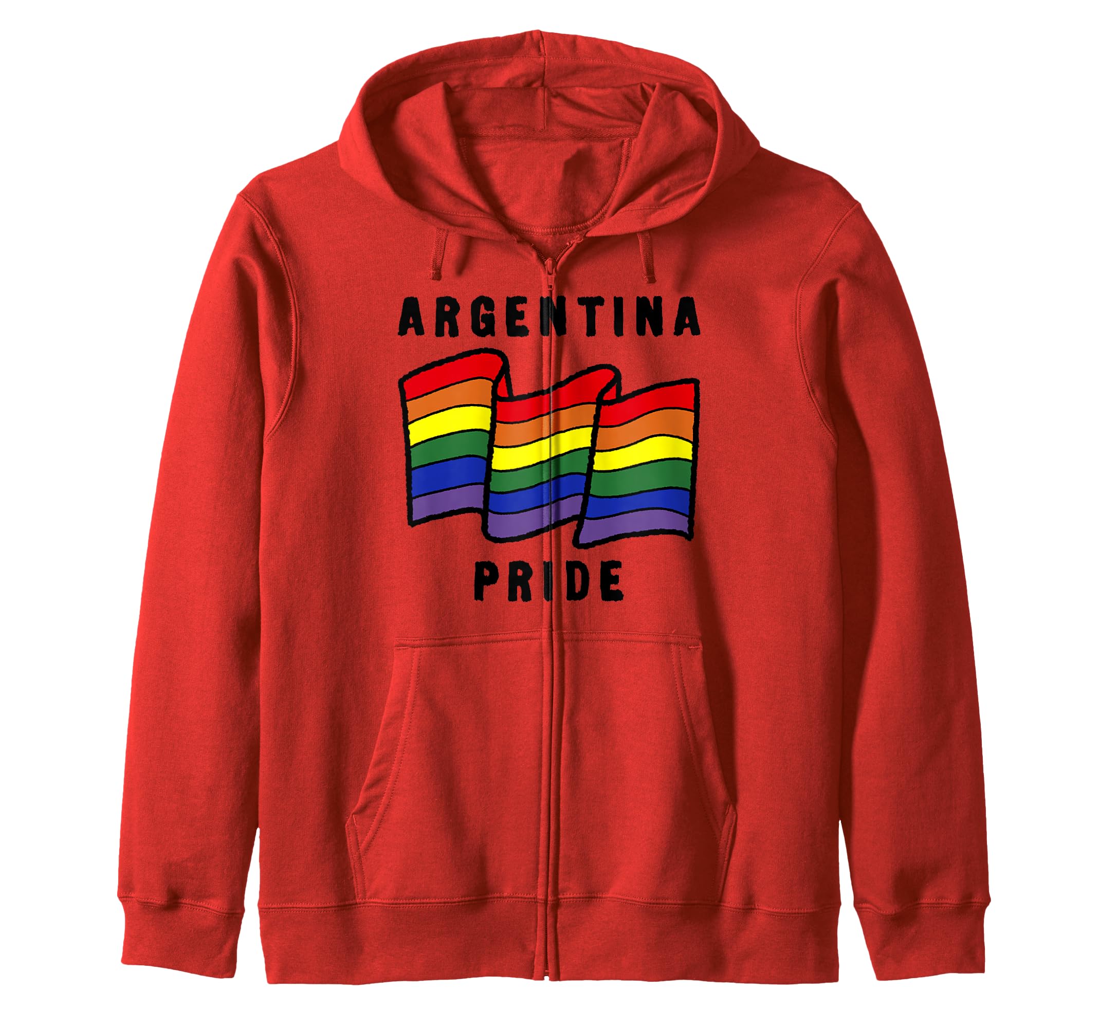 Fifth Sun Argentina Pride Sketched Flag Zip Hoodie