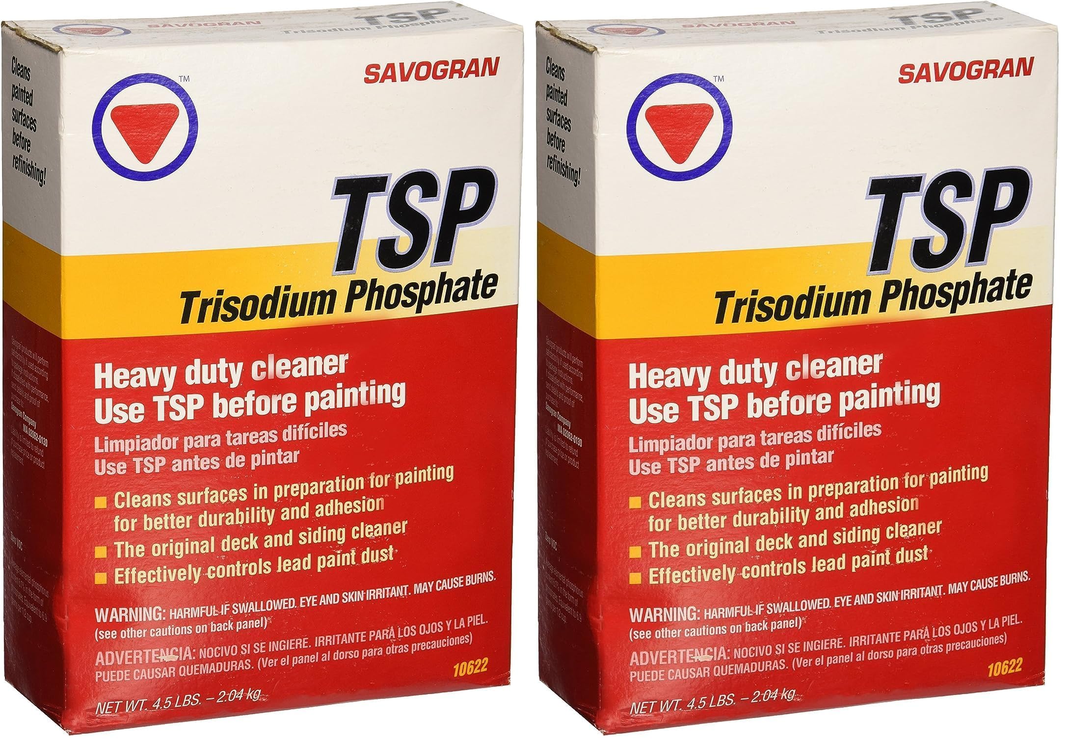 Savogran 10622 Trisodium Phosphate (TSP) 4.5lbs (Pack of 2) Image Savogran 10622 Trisodium Phosphate (TSP) 4.5lbs (Pack of 2) Image
