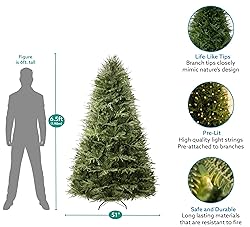 Camden 6.5ft Prelit Artificial Christmas Tree with
