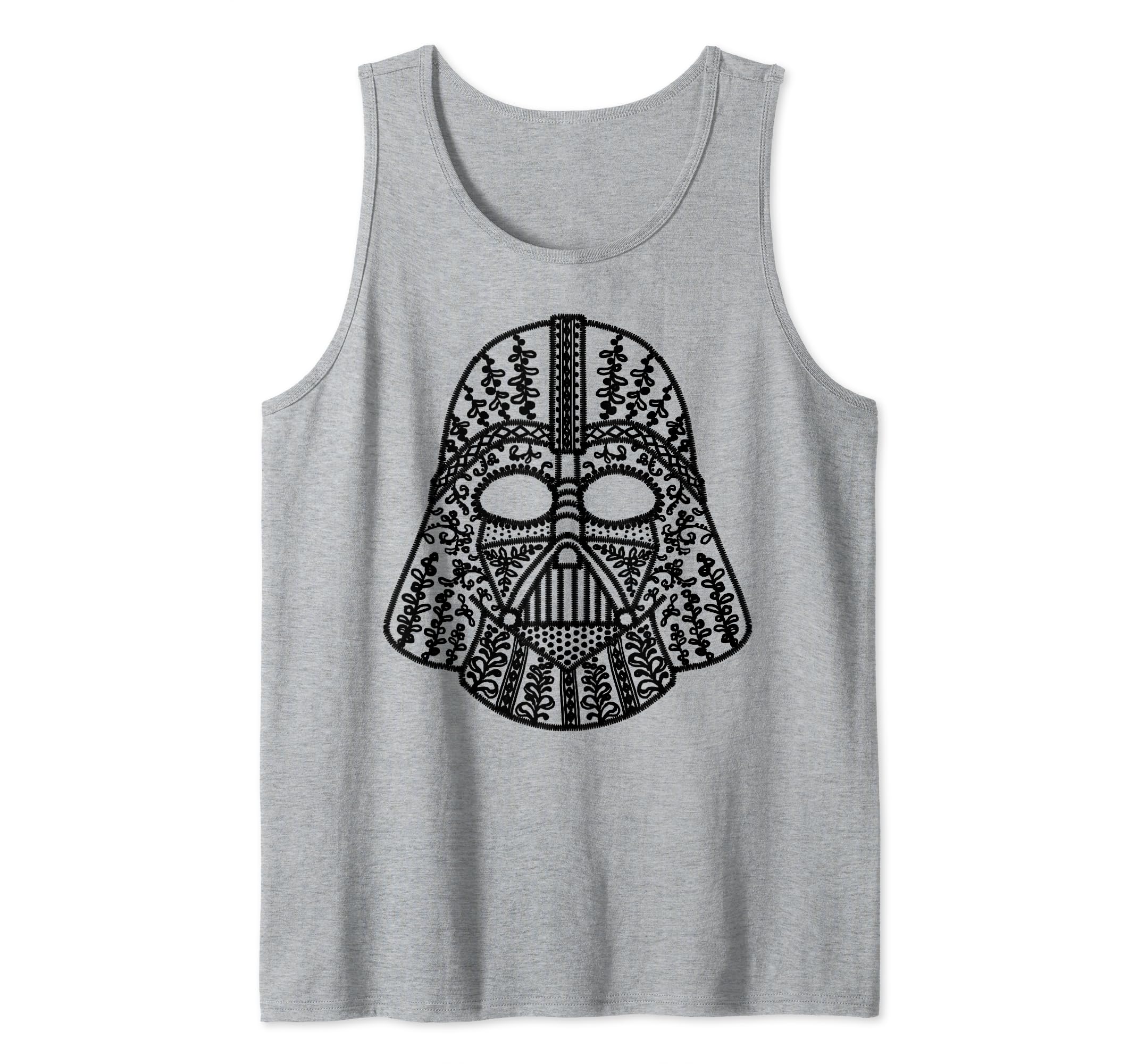 Star Wars Vader Helmet Vine Plant Emblem Tank Top