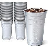 Stock Your Home 20oz Infinitely Recyclable Aluminum Cups (30 Pack) – Premium Disposable & Reusable Metal Cups, Durable Aluminum Drinkware for Events, Parties, and 4th of July Celebrations