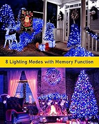 KNONEW 100FT Outdoor Christmas Fairy Lights Plug