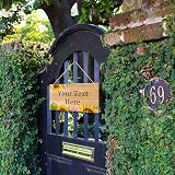EDSG Personalised Wooden Garden Sign Plaque Outdoor Welcome 186x92mm view 5