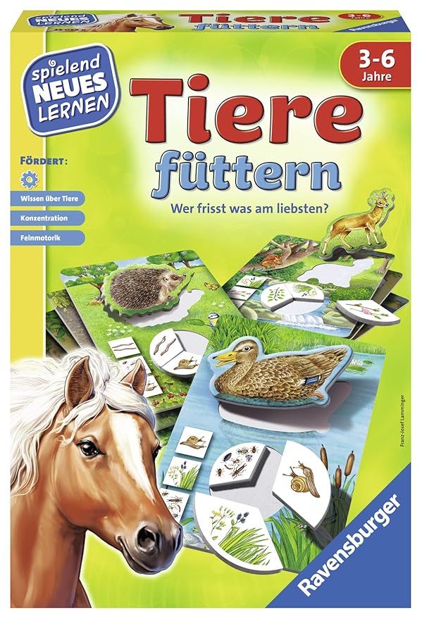 Ravensburger Kinderspiele 25034' Tiere füttern Lernspiel