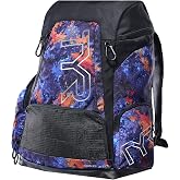 TYR Alliance 45L Montipora Printed Backpack, Purple/Orange, Onesize