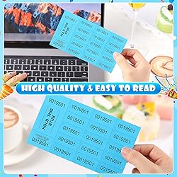 Kosiz 1000 Sheets 15 Bid Raffle Ticket Sheets