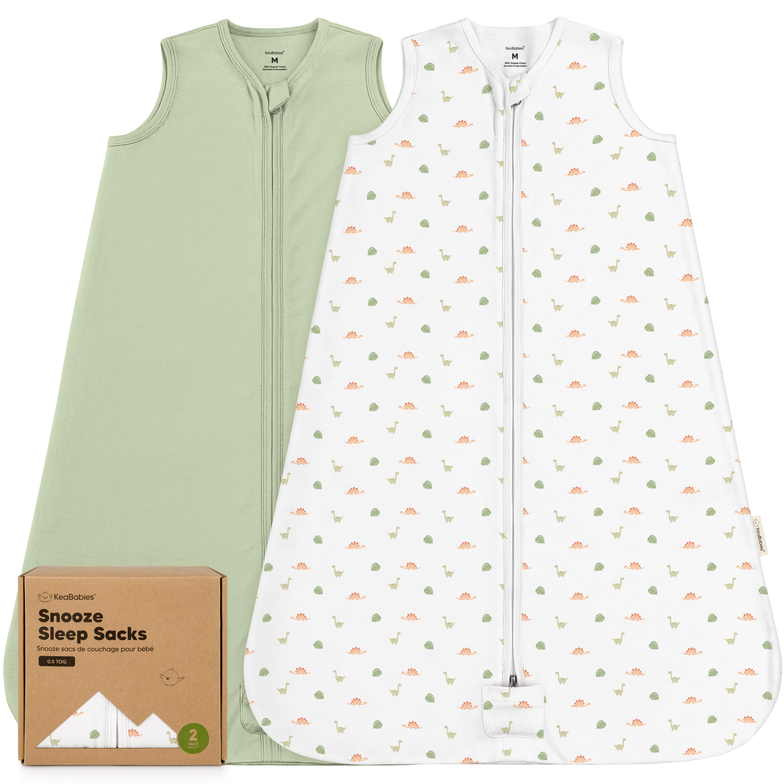 Photo 1 of ***(PARTIAL SET/ ONLY 1)***2-Pack Baby Sleep Sacks, Zipper Wearable Blanket - 0.5TOG Organic Cotton, Lightweight,Soft Cozy Toddler Sleeping Sack 6-12 months, Easy to Wear Large Newborn Transition Swaddles Sleepsacks (Roarsome)