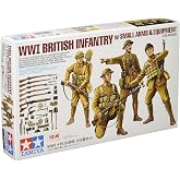 Tamiya America, Inc 32409 WWI British Infantry with Small Arms &amp; ICM Equip, TAM32409
