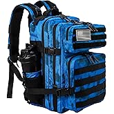 LHI Tactical Military Backpack for Men and Women 25L/35L Army Assault Pack Bag Small Rucksack with Bottle Holder