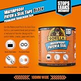 Gorilla Waterproof Patch & Seal Tape Black 3m - 100% Waterproof view 4