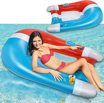 Inflatable Pool Lounger Float, 60 