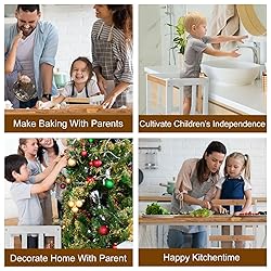 COSYLAND Kids Kitchen Step Stool, Toddler Standing