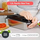 Fullstar 9-in-1 Vegetable Chopper & Cutter Stainless Steel Black view 6