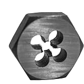 Century Drill &amp; Tool 96203 Fractional Die, 5/16-18 NC | 1" across flats, external thread cutting, thread restoration