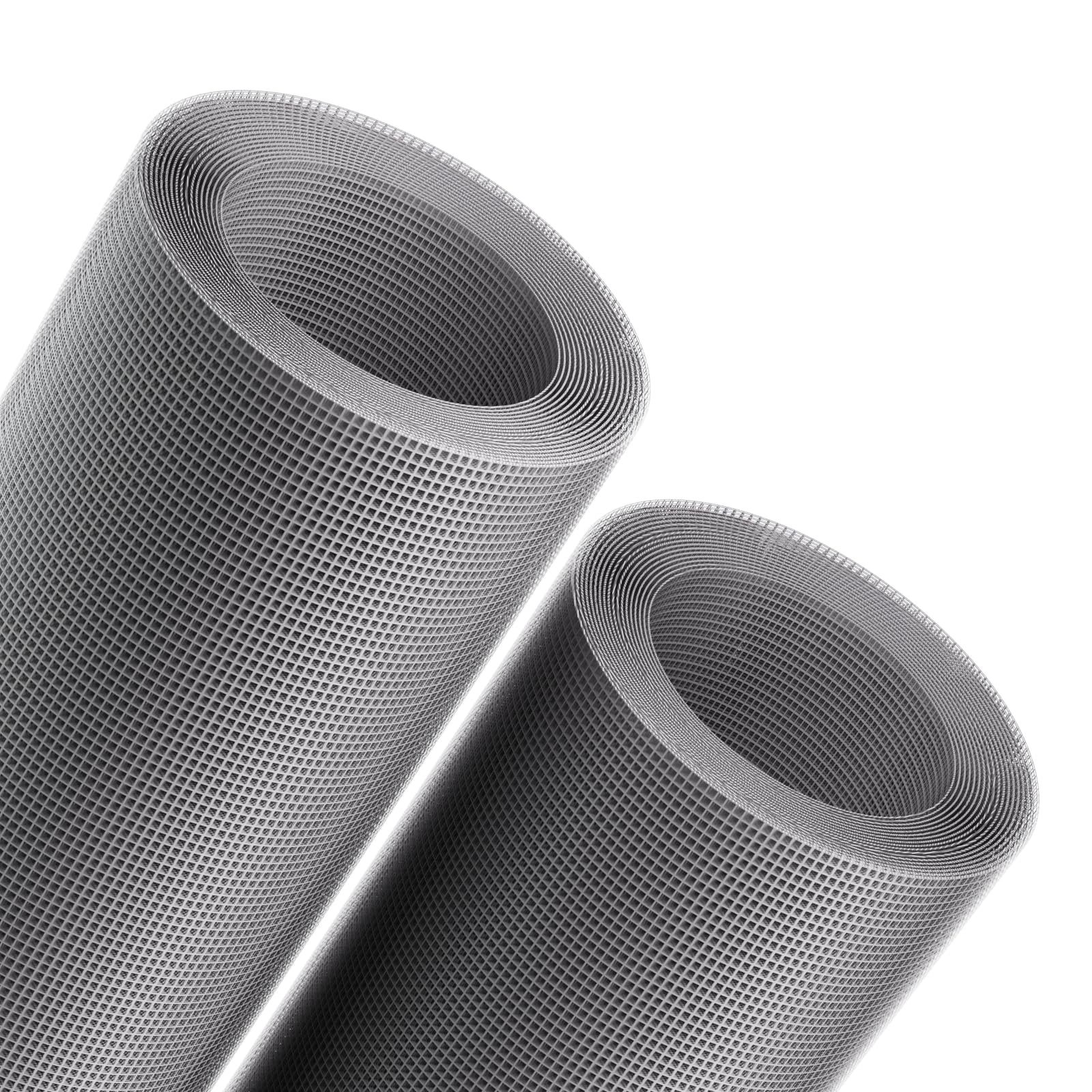 Photo 1 of MAGZO Window Screen Replacement Mesh 48" W x 99" L 2pcs - DIY Adjustable Polyester Pet Proof Screen Door Mesh for Patio Sliding Doors Window Screen Repair Kit, Durable, Washable, Gray