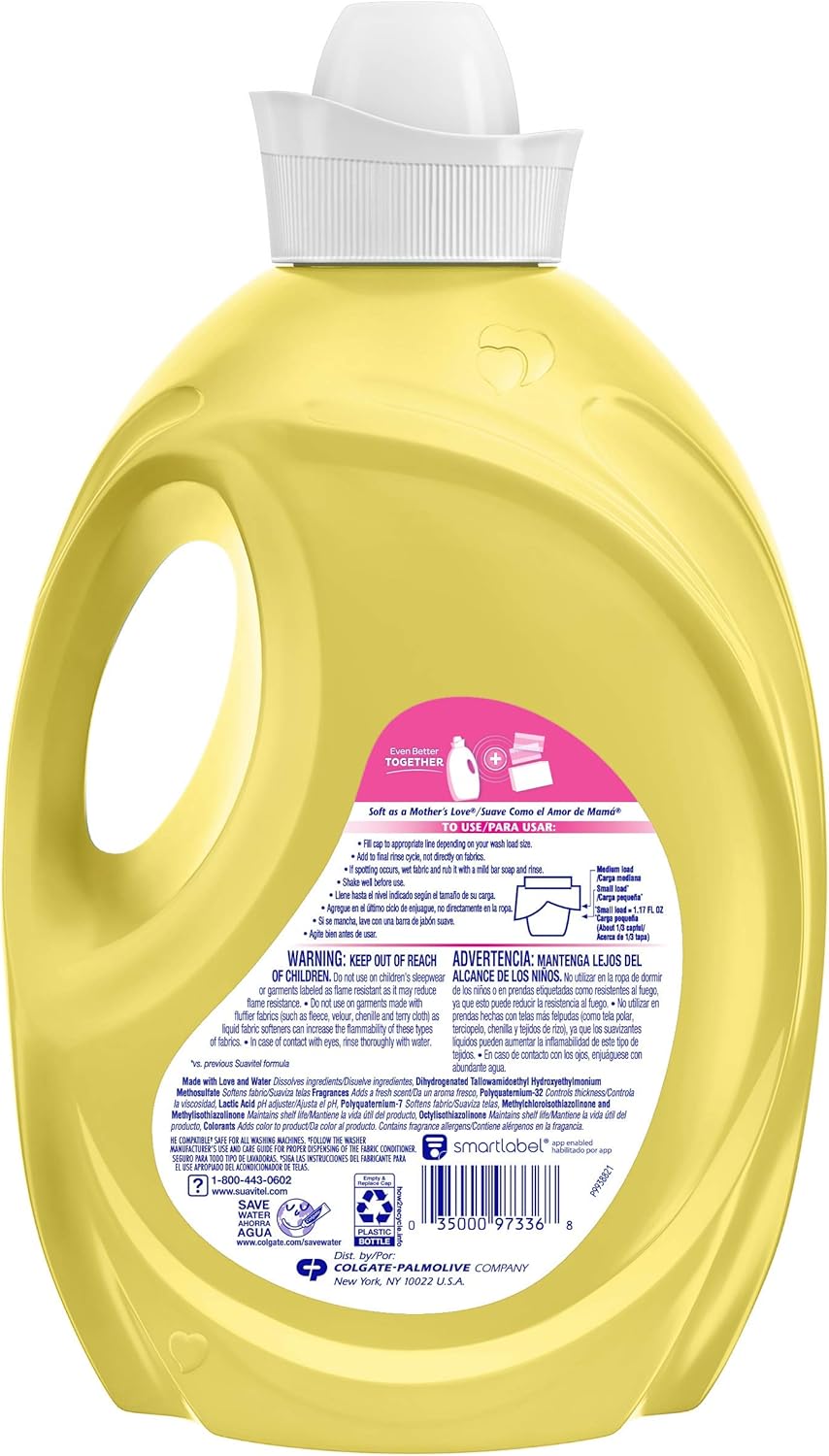 Suavitel Fabric Softener, Morning Sun, 120 Fluid Ounce: Health & Personal Care