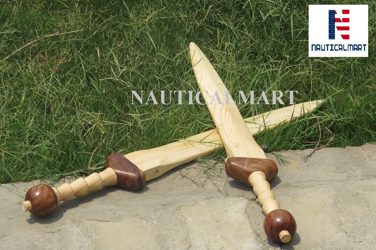 Roman Sword Wooden Gladius Practice Sword - Set of 2