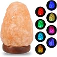 Wrcevtor Natural Salt Rock Night Lamp With 7 Colors Changing