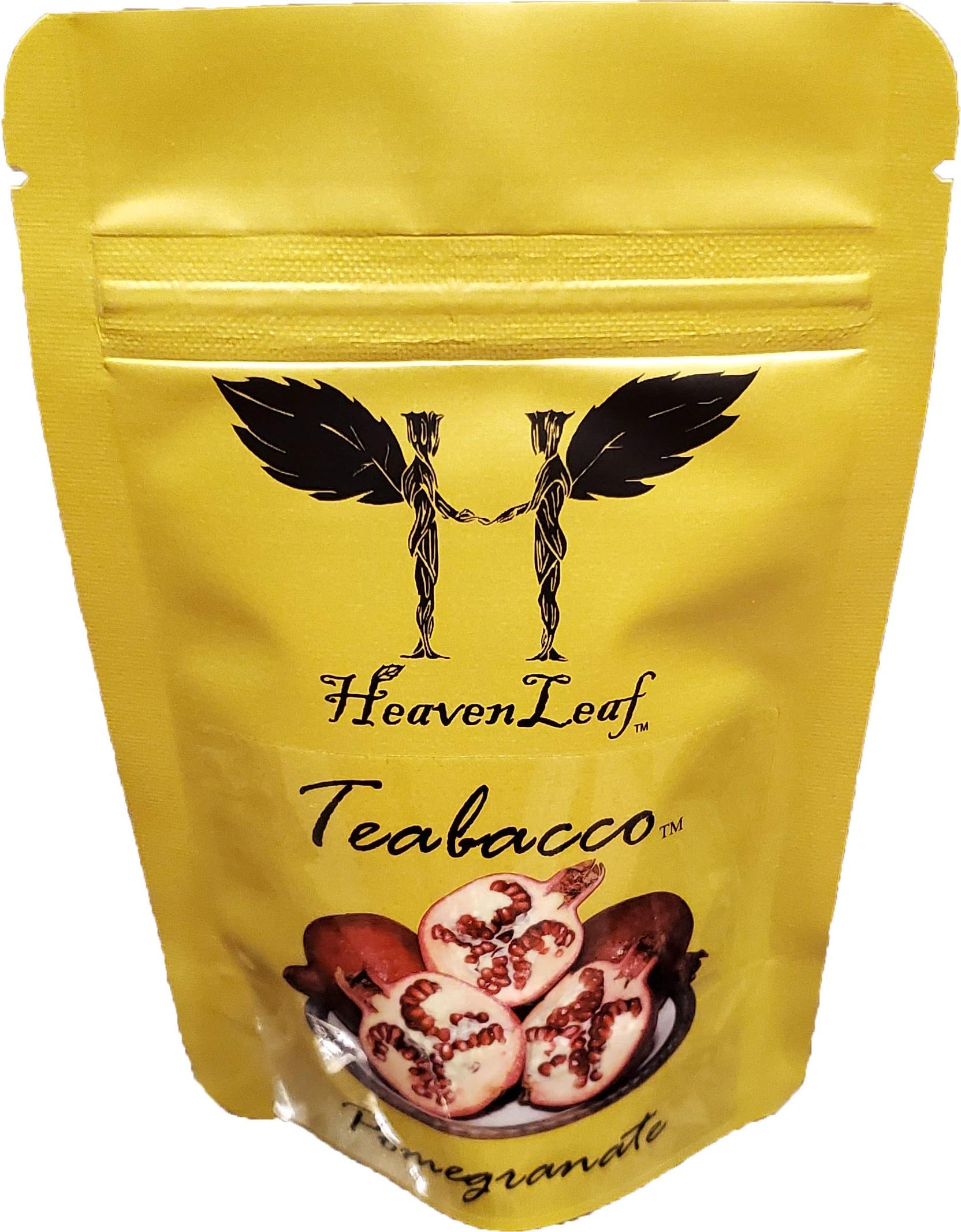 Teabacco (Choose Your Flavors) 100g, World's Best Hookah Shisha Herbal Flavors. 100% Tobacco & Nicotine Free! (Pomegranate)