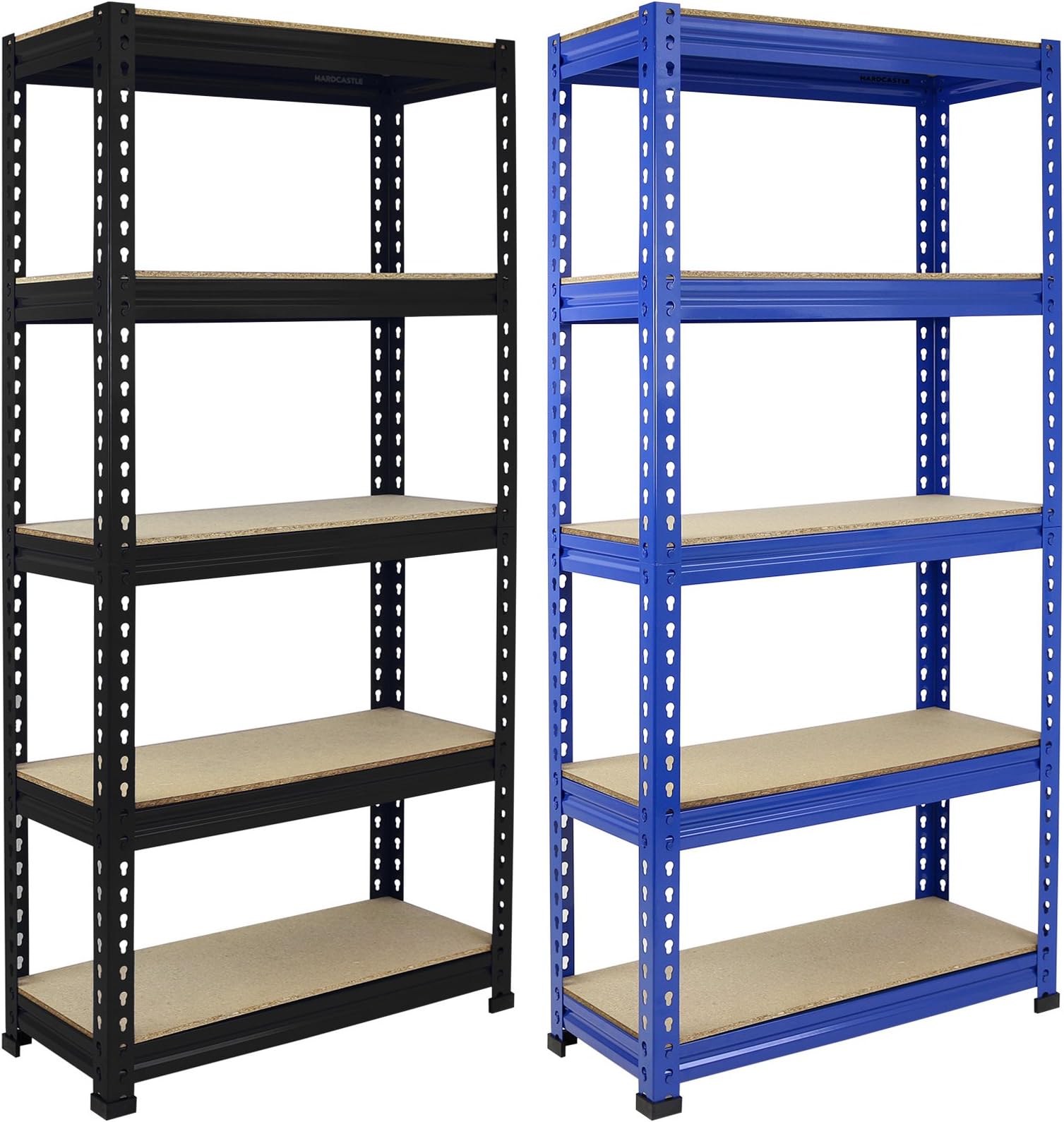 Hardcastle 1.5m 5 Tier Metal Shelving Unit - Choice of Colours