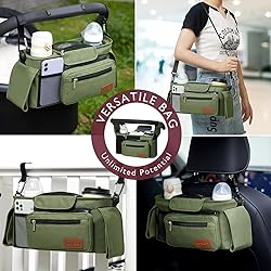 Momcozy Universal Stroller Organizer with Insulated