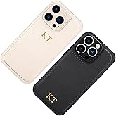 Custom Embossed Case for iPhone - Personalized Lettered Leather Case for iPhone 15, 14, 13, 12, 11, XR, XS, X, 8, 7 Plus, Pro, Max, Custom Text, Date, Name, Initials, Monogram, Engraving, Gift idea