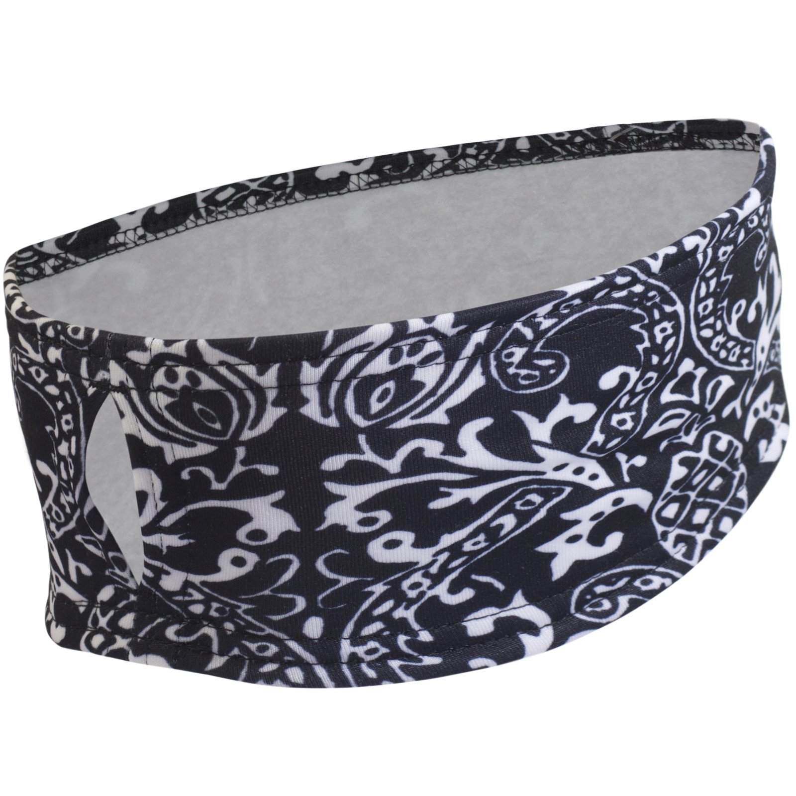 TrailHeads Women's Print Ponytail Headband – Made in USA - black & white — image 1