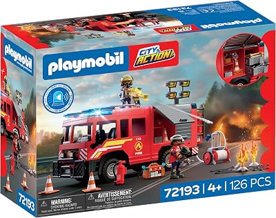 | City Action | Vehículo de Rescate de Bomberos | Vehículo de Emergencia con luz, Sonido, cañón de extinción y Accesorios | A Partir de 4 años | 72193