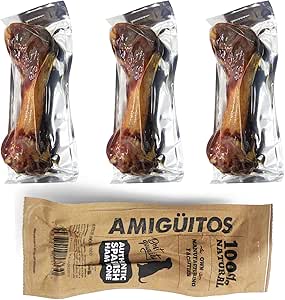 3 Pcs Hueso Jamon para Perros Natural al Vacio Grande ...