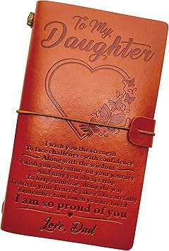 dad to daughter leather journal