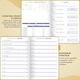 Clever Fox Fitness & Food Journal undated A5 Amber Yellow Hardcover view 3
