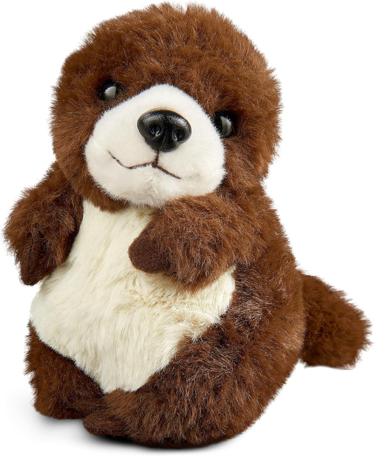 Living Nature Baby Otter Stuffed Animal Plush Toy | Fluffy and Cuddly Woodland Animal | Soft Toy Gift for Newborns And Babies | Naturli Eco-Friendly