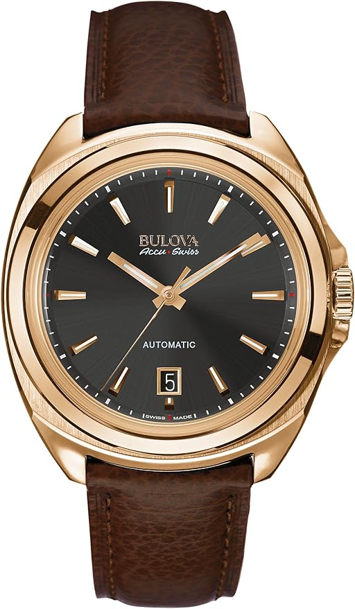 Bulova Accu Swiss Telc Men's Automatic Watch with Black Dial Analogue