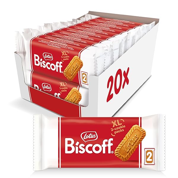 LOTUS BISCOFF COOKIES, CARAMELIZED BISCUIT COOKIE SNACK, DISPENSER...