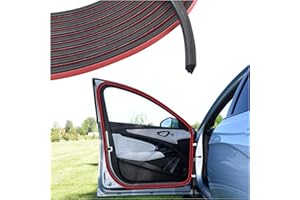 JUNECARP 16.4Ft Automotive Weather Stripping,Upgrade Soundproofing Car Door Seal Strip with 3 Layer Structure,Universal Car Accessories Rubber Driver Door Seal for Car Door/Hood (16.4Ft)
