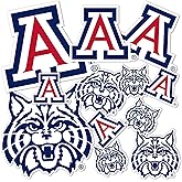 Desert Cactus University of Arizona Sticker UA Wildcats Sticker Vinyl Decals Laptop Water Bottle Car Scrapbook Sheet T1 (Type 1-1)