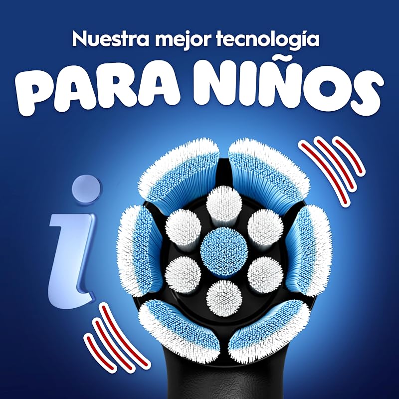 iO Kids Marvel Spiderman Cepillo de Dientes Eléctrico, Niños +6 Años