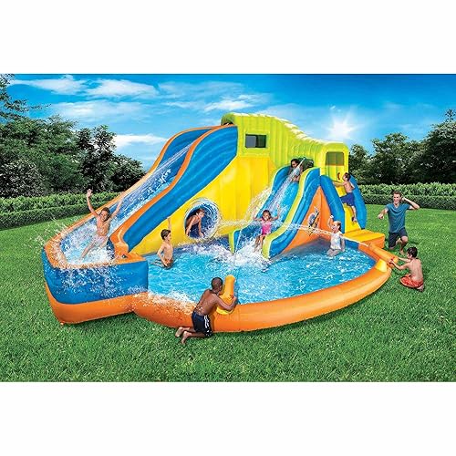 Banzai Pipeline Twist Kids Inflatable Outdoor Backyard Waterpark