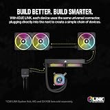 Corsair iCUE LINK AIO LCD Screen Module 2.1” IPS 24 RGB LEDs White view 3