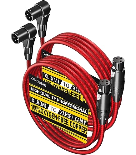 Amazon.com: SEISMIC AUDIO - SAXLX-6 - 6' Red XLR Male to XLR