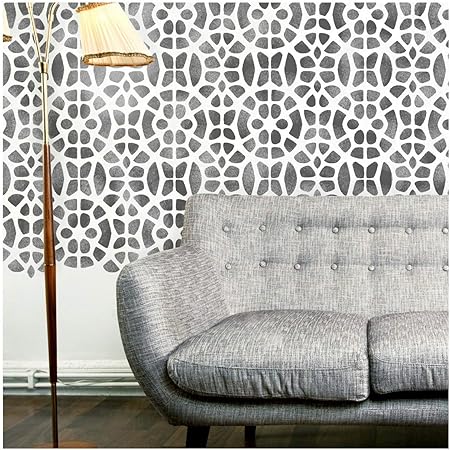Malawi African Wall Furniture Floor Stencil For Painting