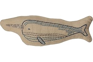 Primitives by Kathy Softie Throw Pillow, 7.5 x 2.25-Inches, Narwhal