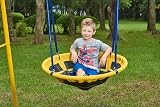 ZERO GRAVITY UFO Swing Set with Metal Frame Garden Play for Up To 2 Children view 4
