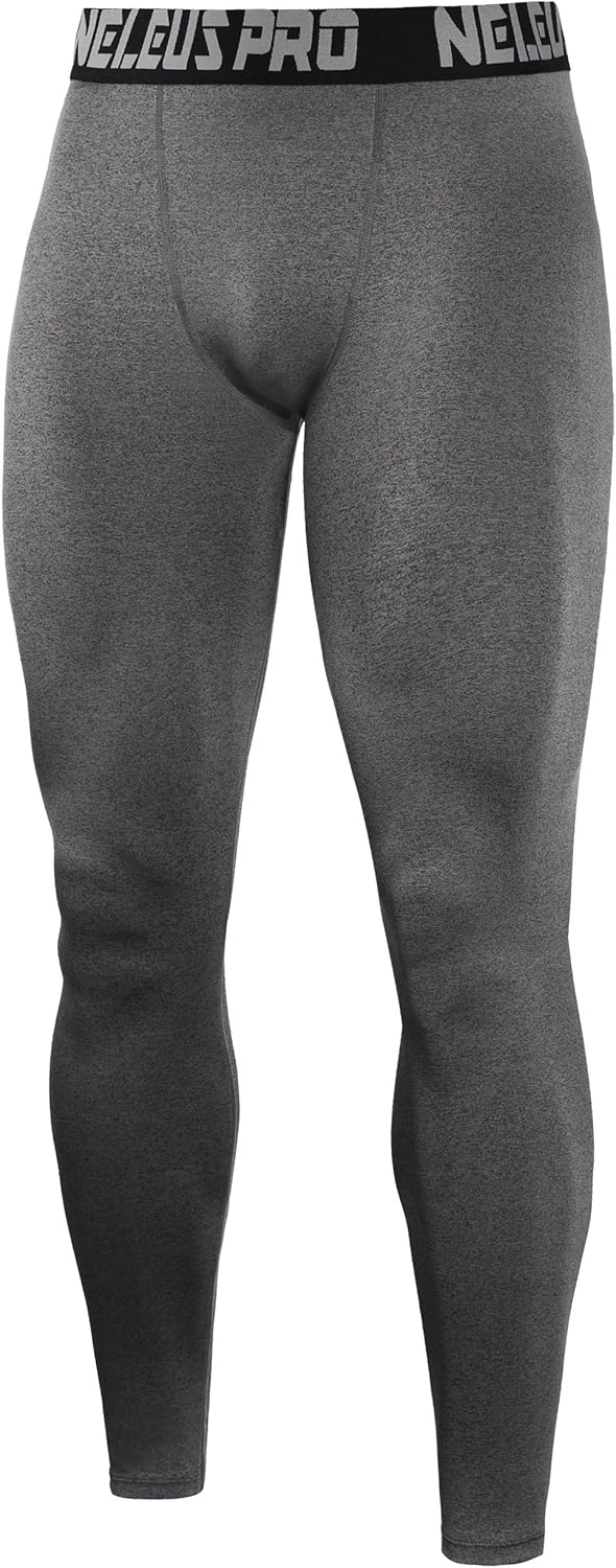 Neleus Men's Compression Pants Running Tights Sport Leggings: Clothing