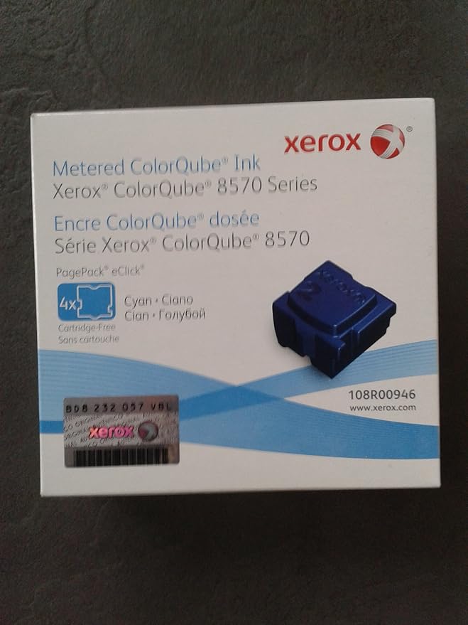 Xerox ColorQube 8570 METERED Printer ink CYAN 4 Inks in 1 box Amazon