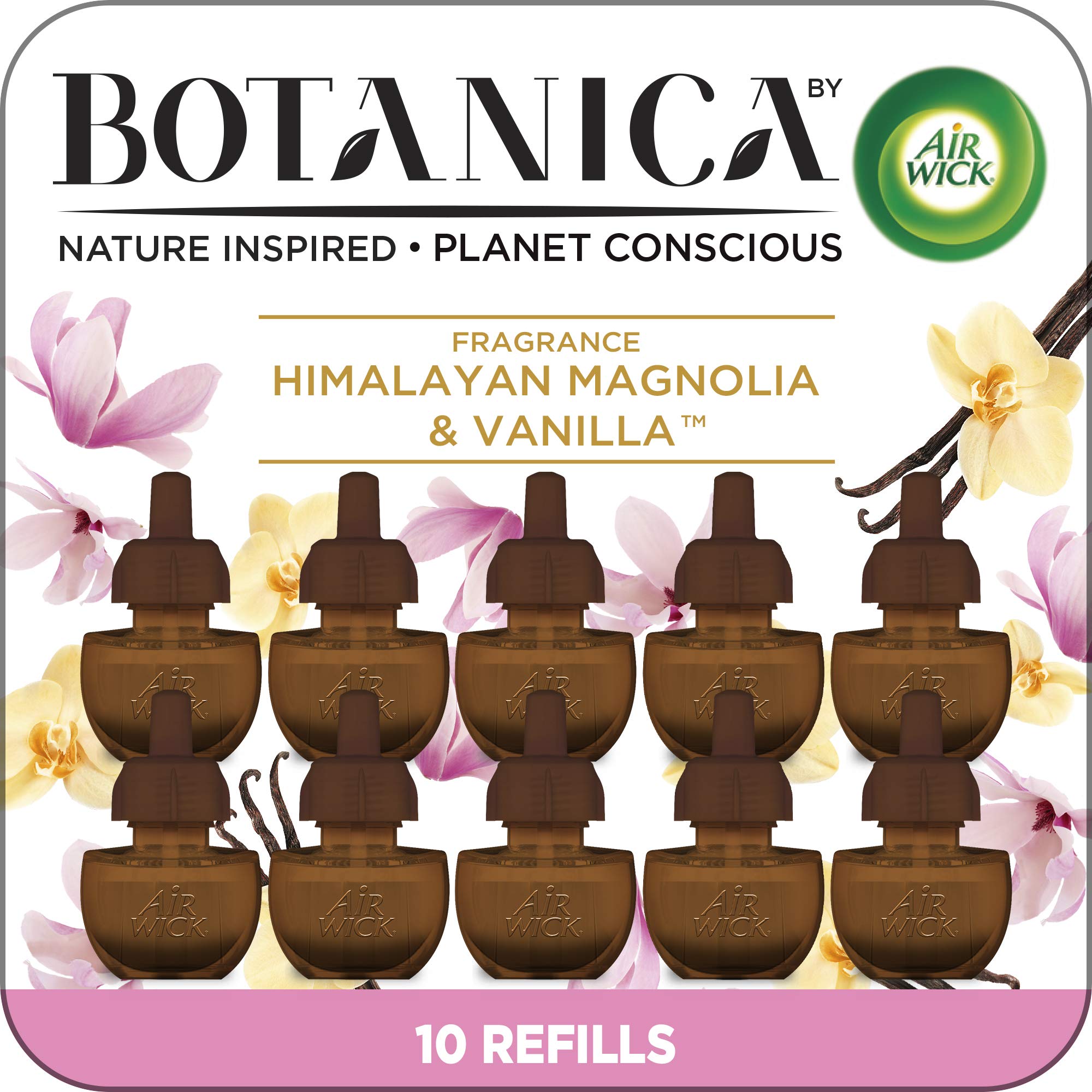 Photo 1 of ***Factory seal***
Botanica by Air Wick Plug in Scented Oil Refill, 10ct, Himalayan Magnolia and Vanilla, Air Freshener, Eco Friendly, Essential Oils