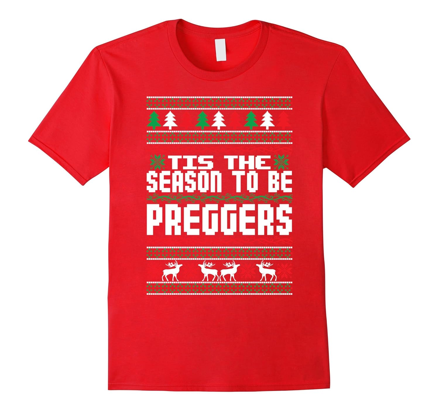 Tis The Season To Be Preggers Christmas Sweater T-Shirt-ANZ