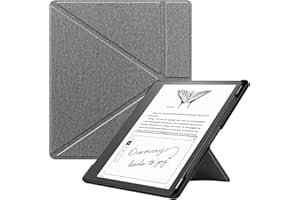 KuRoKo Slimshell Case for Kindle Scribe (2024/2022 Released), Premium Lightweight PU Leather Stand Cover with Auto Sleep/Wake for 10.2 inch Amazon Kindle Scribe 2024(1st Gen)/2022-Grey