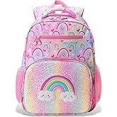 RHCPFOVR Girls Backpack for Elementary School, Backpack for Girls 5-8, Lightweight Kids Backpacks