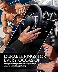 RTZN® Lapis Lazuli Ring for Men — Premium Silver